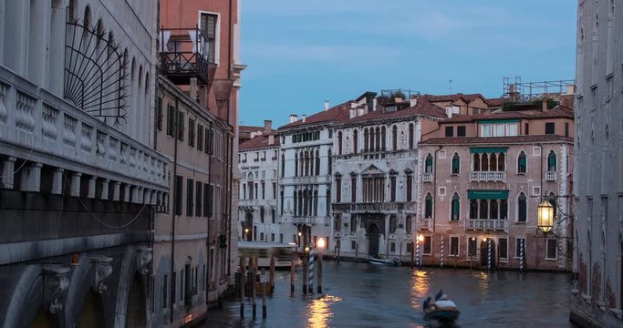 Timelapse of buildings along the canals