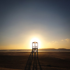 Beach, sun, ocean