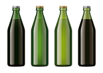 Bottles mockup for beverages