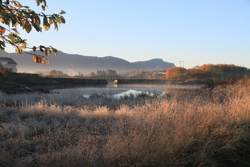 First frost night in Northern Norway