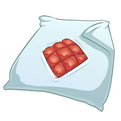 Cartoon duvet cover with red blanket