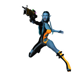 super dark elf warrior