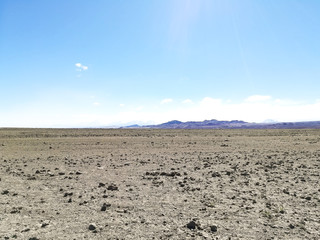 Road to flamingo natural reserve, Chile