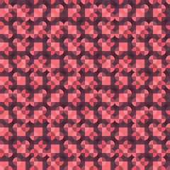 Circles and squares abstract seamless vector pattern - 200429710