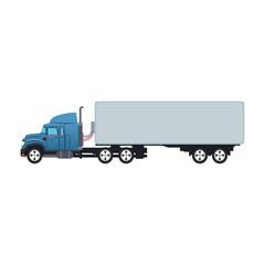 Truck with container vector illustration graphic design
