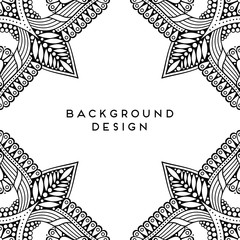 Vector mandala background