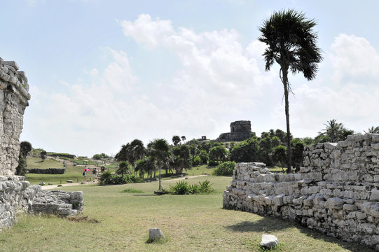 Mayastätten von Tulum, 1200-1524, Tulum, Quintana Roo, Mexiko, Mittelamerika