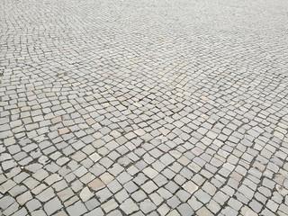 Kopfsteinpflaster gepflasterte Straße Hintergrund Textur
