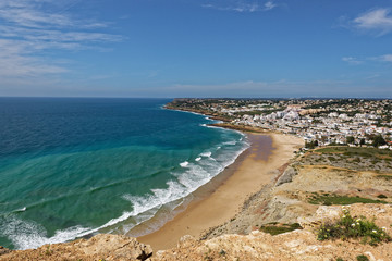 Fototapeta na wymiar Plage de Luz, Algarve, Portugal