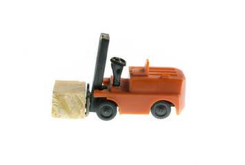 Forklift with cargo, logistics 