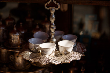 Turkish silver tea set