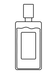 tequila bottle icon over white background, vector illustration