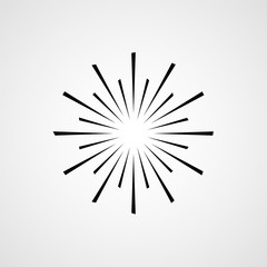 Abstract firework. Vector icon