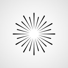 Abstract firework. Icon