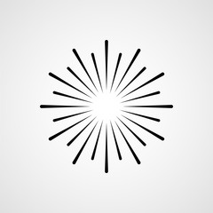 Fototapeta premium Abstract firework. Icon