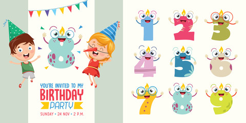 Birhday Invitation Card Design