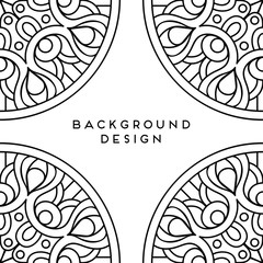 Vector mandala background