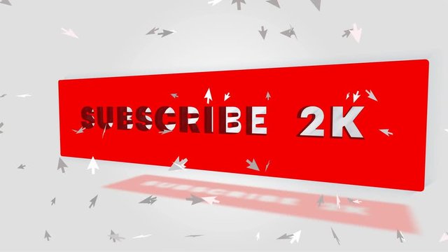 Social media 2K Subscribe Notification Icon