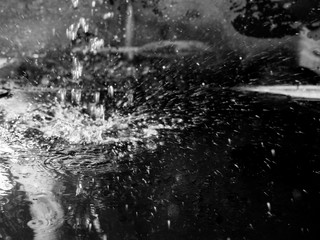 abstract water drops and splashes