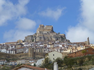 Obraz premium Morella, pueblo historico de Castellon (Comunidad Valenciana,España) en la comarca de Los Puertos de Morella