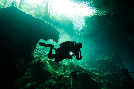 Yucatan cenotes, Mexico.
