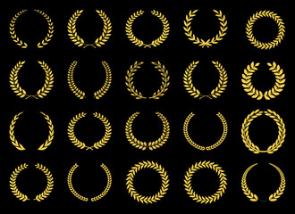 Laurel wreath gold collection  