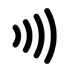 Vector icon contactless payment system