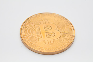 Crypto Currency on white background