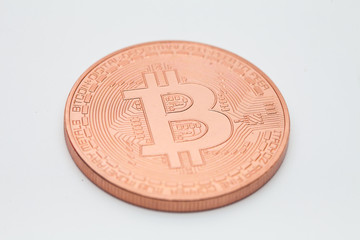 Crypto Currency on white background