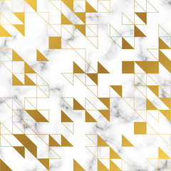 Marble Texture Vector Background with gold decoration