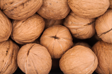 Walnuts background texture 
