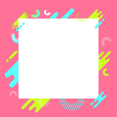 Abstract background with white frame. Vector illustration. 