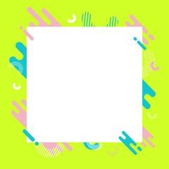 Abstract background with white frame. Vector illustration. 