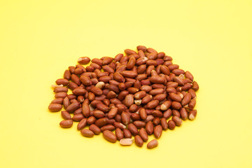 A group of red peanuts 