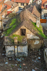 Belgrade, Serbia April 07, 2018: Old abandoned house in the old part of Zemun, Serbia