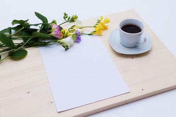 coffee paper flowers