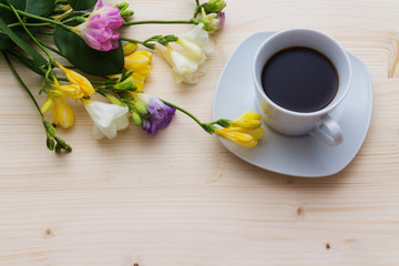coffee paper flowers
