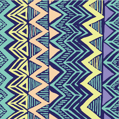 ethnic seamless patterns. Aztec geometric backgrounds. Stylish navajo design. Modern handmade abstract wallpaper.