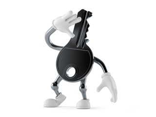 Fototapeta premium Door key character looking up