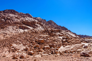 Fototapeta premium Rocks in desert on Sinai peninsula