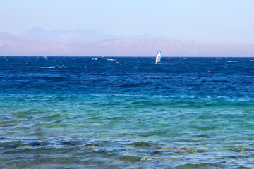 Windsurfing in Red sea, Egypt