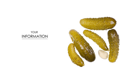 Cucumbers salted pickle pattern