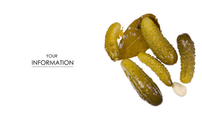 Cucumbers salted pickle pattern