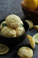Homemade butter Lemon cookies