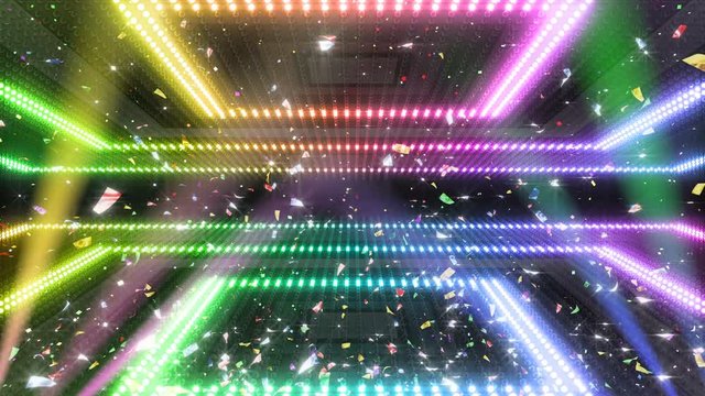Light illumination disco club Floor and Wall