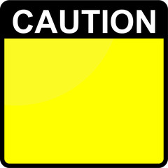 caution, sign