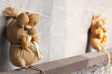 Straw toys. Handmade Toys