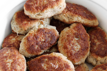 Cutlets. Background of food. Meat