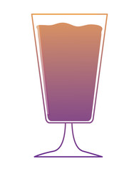 tequila shot icon over white background, colorful design. vector illustration