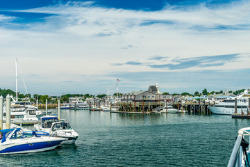 Fototapeta na wymiar Provincetown Marina, Cape Cod Provincetown MA US